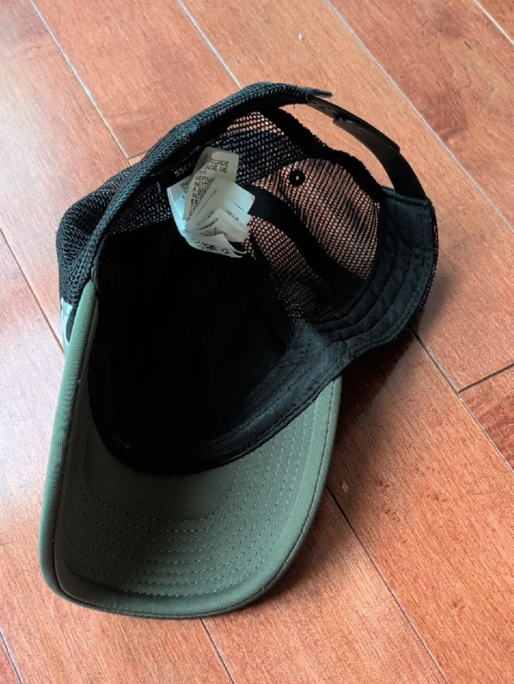 Quiksilver Olive Green & Black Camo Trucker Hat - 55 cm (kids)